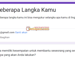 Link Ujian Tes Seberapa Langka Kamu Google Form