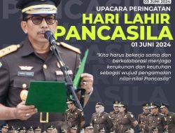 Kajati Riau Pimpin Upacara Peringatan Hari Lahir Pancasila Tahun 2024