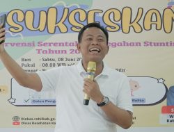 Wakil Bupati Rokan Hilir menghadiri Sekaligus Secara Resmi Membuka Pelaksanaan Intervensi Serentak Pencegahan Stunting Tahun 2024 Kabupaten Rokan Hilir