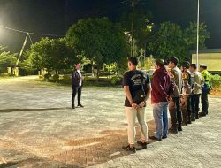 Polsek Tambang Gelar Apel Malam Persiapan Patroli Gabungan Skala Besar