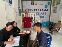 Kontrol Kesehatan Pada Setiap Blok Hunian, Rutan Kelas I Pekanbaru Optimal kan Pelayanan Kesehatan