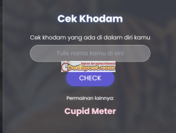 Cara Cek Khodam Diri Sendiri Online Yang Viral