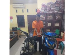 Curi 2 Sepeda Motor Mahasiswa, Pelaku Tak Berkutik Saat Ditangkap Polsek Tambang