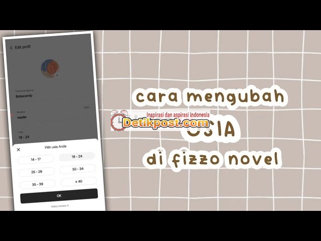 Cara Mengubah Usia di Fizzo Novel Versi Terbaru