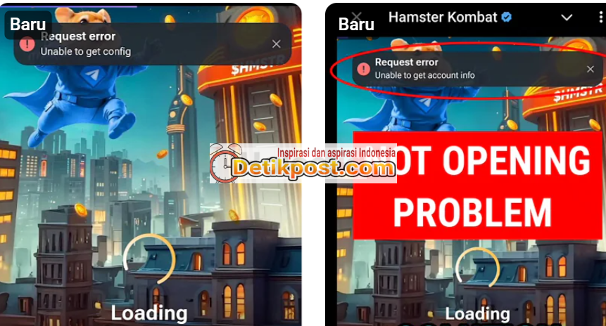 5 Cara Mengatasi Hamster Kombat Request Error unable to get config