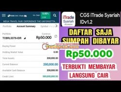 Cara Dapat Uang Gratis Rp50Rb Dari Aplikasi CGS Syariah