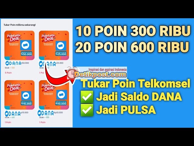 5 Cara Tukar Poin Telkomsel Jadi Saldo DANA Terbaru Anti Gagal