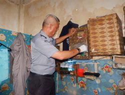 Rutan Pekanbaru Bersama Divisi Pemasyarakatan Gelar Razia Blok Hunian Antisipasi Gangguan Keamanan Jelang Nataru