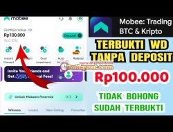 Rahasia Dapat Bonus Rp100.000 Dari Event Aplikasi Mobee