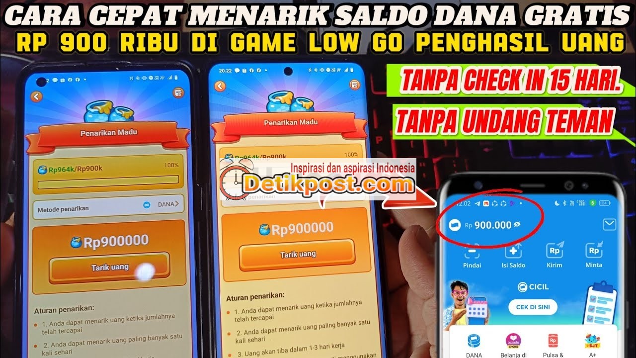 5 Cara Nuyul Game Low Go Auto Dapat Rp 900 Ribu Perhari