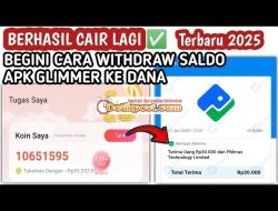 Cara Tarik Saldo Glimmer Apk ke Dana Cair 140Ribu
