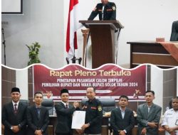 Pleno Terbuka Penetapan Pasangan Calon Terpilih Bupati dan Wakil Bupati Solok Berjalan Tertib