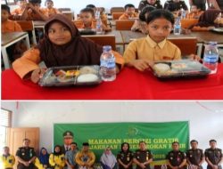 Kejaksaan Negeri Rokan Hilir Bagikan Makan Siang Bergizi Gratis untuk Siswa dan Siswi SDN 015 Bagan Jawa Sebanyak 40 Orang