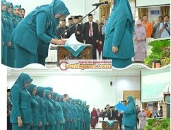 Ketua TP PKK Provinsi Sumatera Barat, Lantik Ny Kurnia Jon Firman Pandu Menjadi Ketua TP PKK Kab. Solok