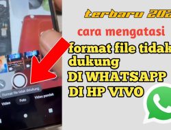 Solusi Format File Tidak Didukung di WhatsApp HP Vivo Terbaru