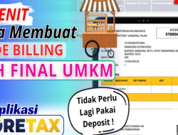 Cara Membuat e-Billing PPh Final UMKM di Aplikasi Coretax
