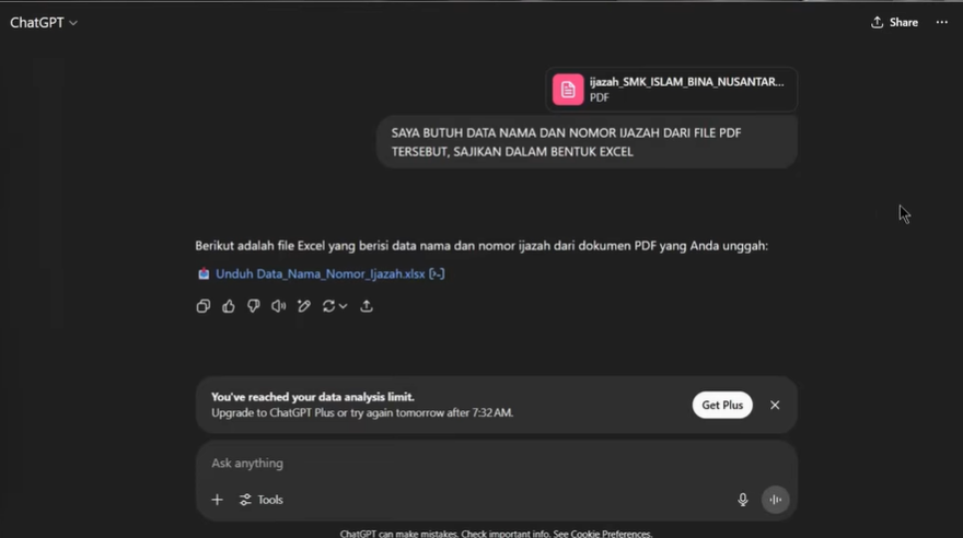 Cara Cepat Copy Nomor Ijazah Ke Transkrip Nilai Pakai AI