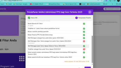 Cara Daftar Seleksi Administrasi PPG 2025 Bagi Guru yang Pakai SPTJM PPG