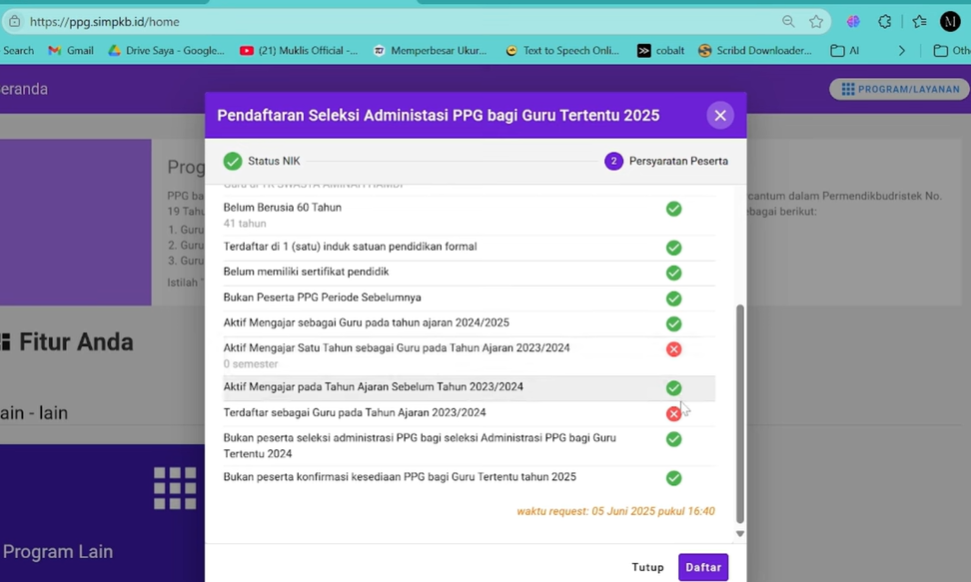 Cara Daftar Seleksi Administrasi PPG 2025 Bagi Guru yang Pakai SPTJM PPG