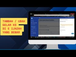 Cara Menambah atau Merubah Gelar KS (Kepala Sekolah) di E-Ijazah