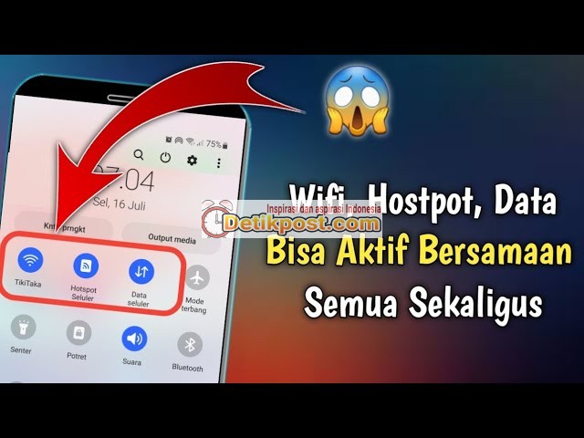 7 Cara Menyalakan WiFi dan Hotspot Secara Bersamaan di HP Android