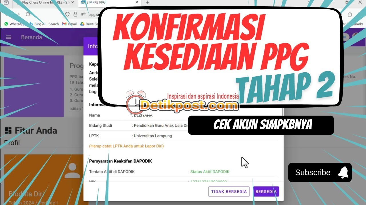 7 Cara Konfirmasi Kesediaan PPG bagi Guru Tertentu Tahap 2 Tahun 2025