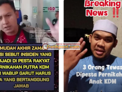 Kronologi 3 Orang Tewas di Pesta Rakyat Pernikahan Anak Dedi Mulyadi
