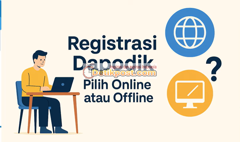 Registrasi Dapodik 2026 Offline atau Online? Ini Perbedaan, Kelebihan & Tips Pilih yang Tepat!