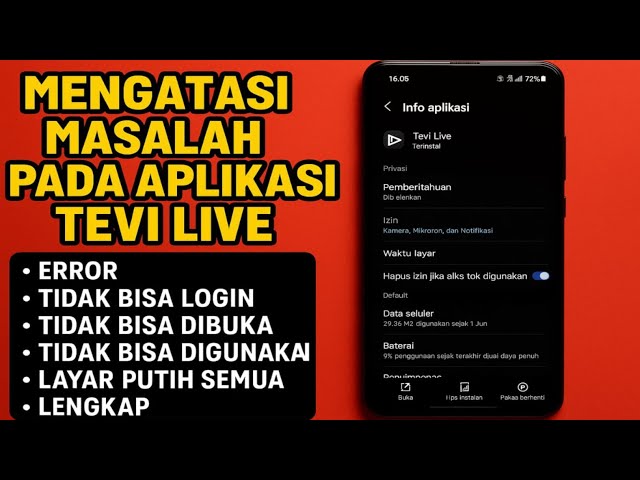 8 Cara Mengatasi Aplikasi Tevi Live Error, Tidak Bisa Dibuka