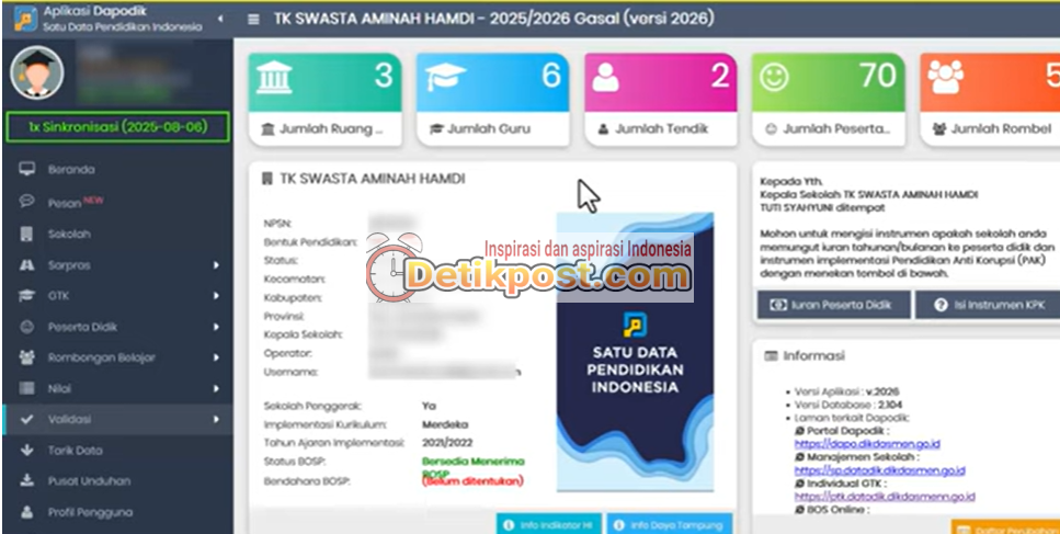 Cara Edit dan Update Tugas Tambahan Kepala Sekolah di Dapodik 2026