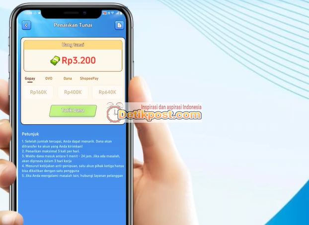 Cara Menarik Uang Di Lucky Unscrew Terbaru ke DANA