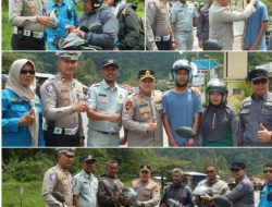Semarakkan Peringatan Hari Lalu Lintas Polres Solok Bagikan Helm Gratis