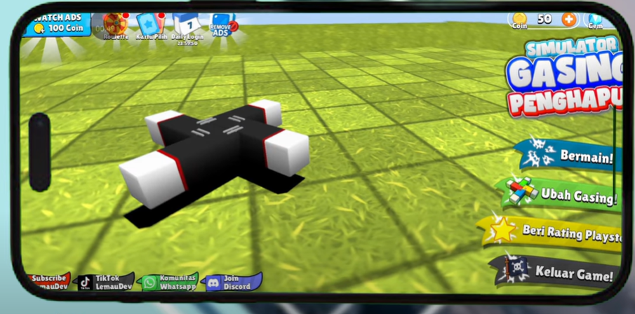 Cara Main Game Simulator Gasing Penghapus 3D, Tips & Trik Menang