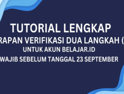 4 Cara Penerapan Verifikasi Dua Langkah (2SV) Akun Belajar.id