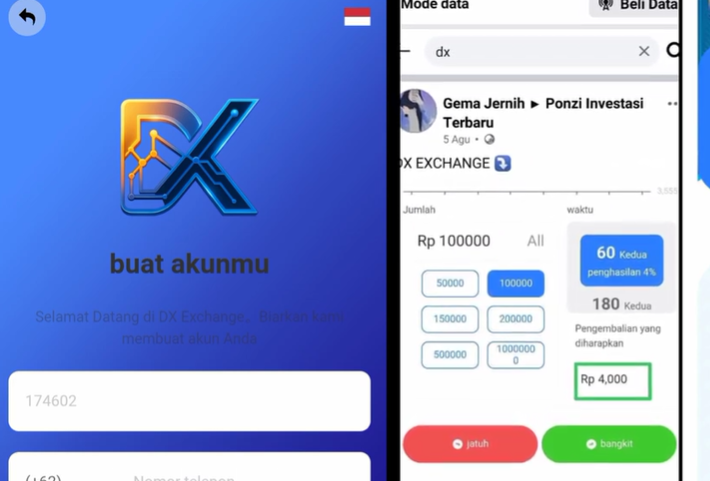 Aplikasi DX Exchange Apakah Scam/Penipuan? Kini Gonta-Ganti Web Tapi Masih Gencar Cari Member