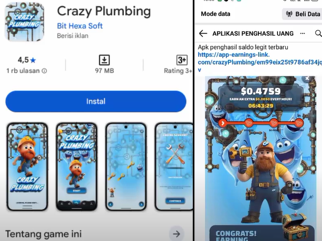 Cara Menghasilkan Uang di Crazy Plumbing Apk Terbukti Membayar? Ini Fakta Sebenarnya!