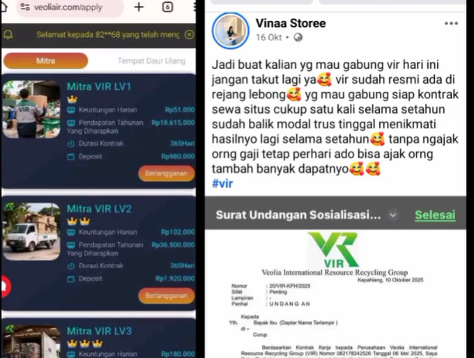 Aplikasi VIR Indonesia Apakah Investasi Bodong Penipuan? Review Fakta Terbaru!