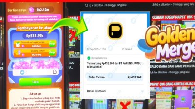 Cara Penarikan 500rb Dari Uang Berlian Di Game Golden Merge, Apakah Cair?