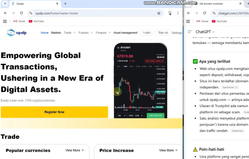 Opalp.com Trading Kripto Apakah Penipuan? Review Terbaru!