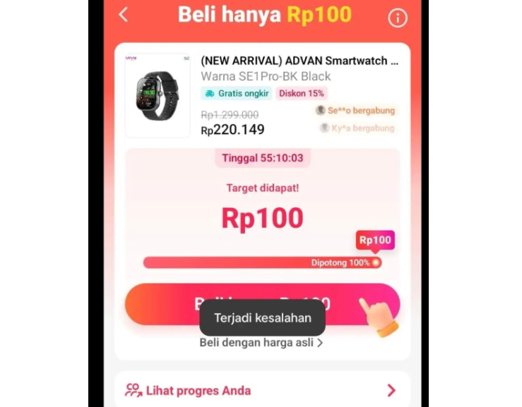 7 Solusi Gagal Checkout Rp100 di TikTok, Terjadi Kesalahan Atau Tombol Tidak Bisa di Klik