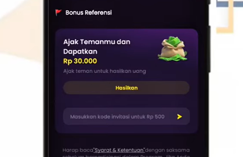Cara Memasukkan Kode Invitasi di Aplikasi Melolo Agar Dapat Bonus