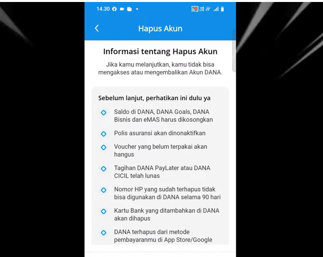 Cara Hapus Akun DANA Premium Permanen Saat Nomor Sudah Tidak Aktif