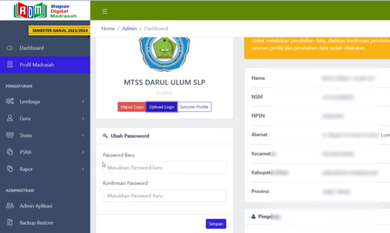 Cara Mengatasi Logo Madrasah Buram Saat Dicetak di RDM Versi 3.1 Terbaru