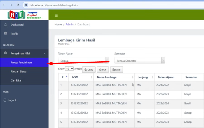 Cara Cek Hasil Pengiriman Nilai RDM ke Server Pusat, Ini Tips Login Terbaru