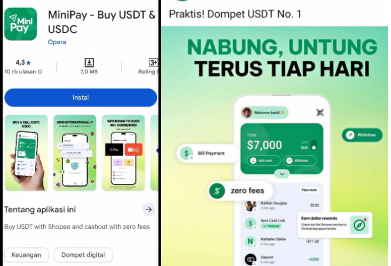 Review MiniPay Buy USDT & USDC Apakah Aman, Terbukti Membayar atau Scam?