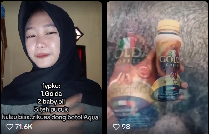 2 Link Video Botol Teh Pucuk dan Golda Viral di videy.co, Begini Isi Videonya!