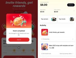 Event CapCut Terbaru Bonus $8 Dolar, Undang Teman Pengguna Lama/Baru