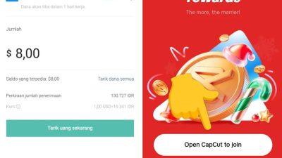 Cara Ikut Event CapCut Undang Teman Bonus 130Rb (8 Dolar) Terbukti Membayar