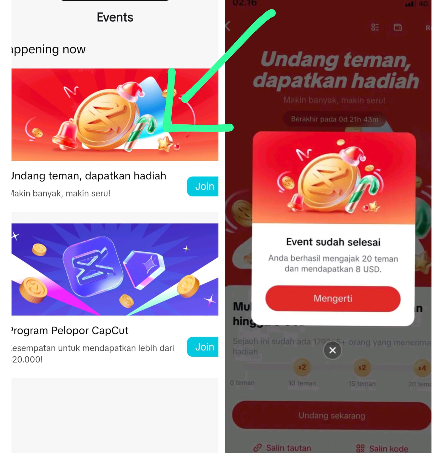 Tutorial Lengkap Cara Menyelesaikan Event CapCut Invite Friends Agar Cepat Dapat Reward