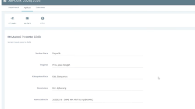 Cara Mutasi Masuk Siswa di Dapodik 2026, Solusi Gagal Didaftarkan hingga Siswa Muncul di Rombel